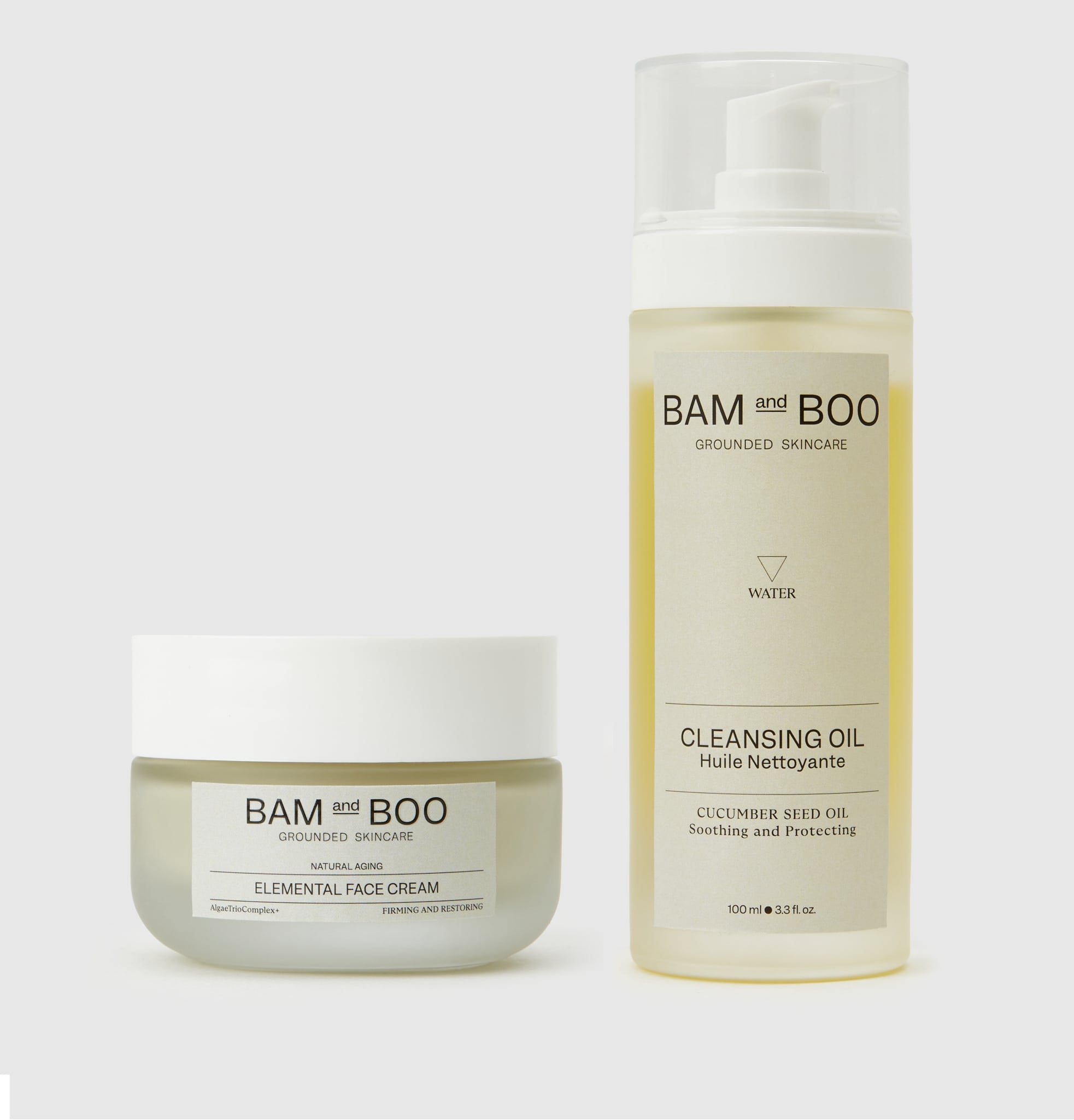 Elemental Cream and Cleansing Oil Set - BAMandBOO Grounded Skincare Azores