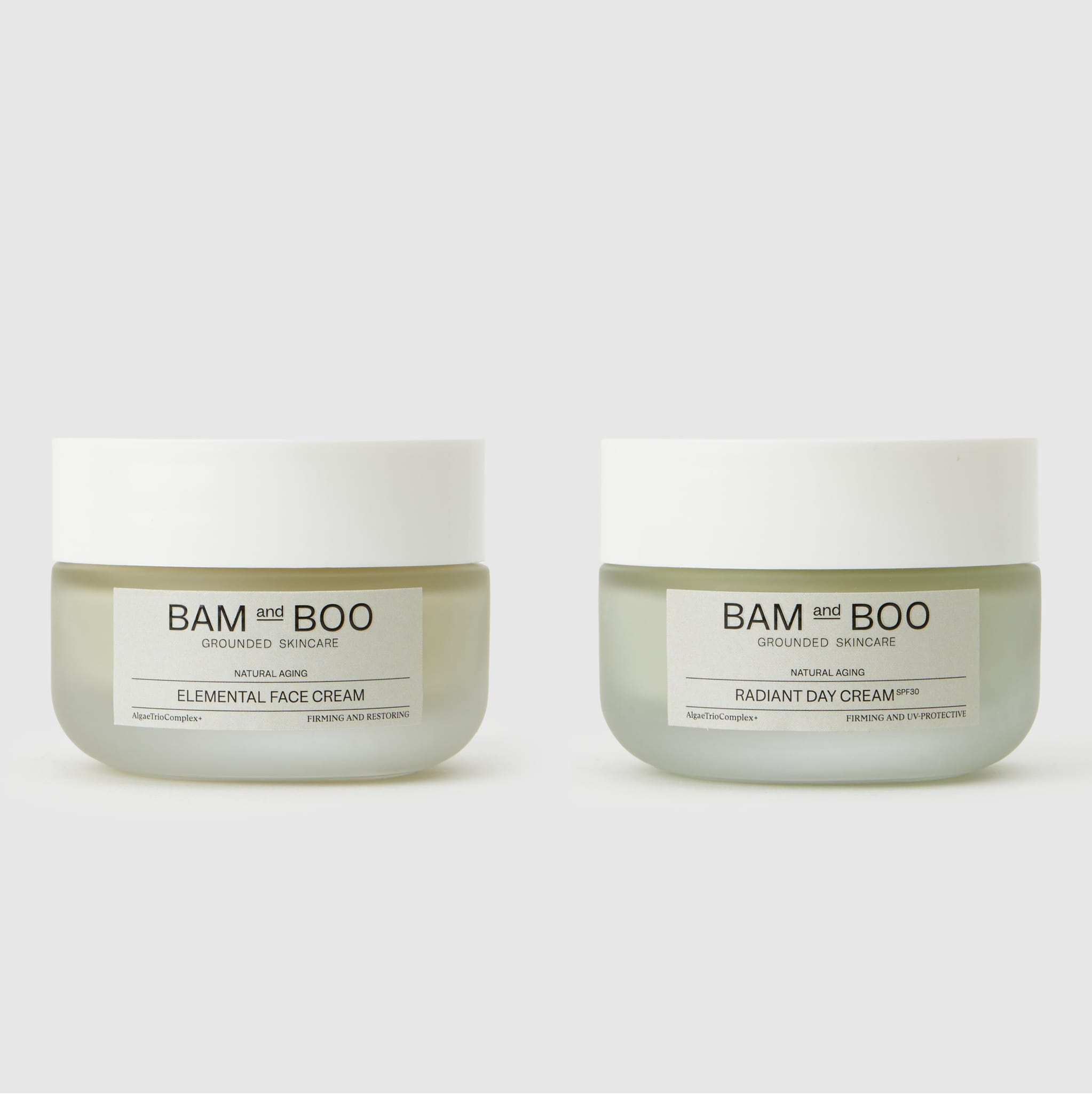 Elemental and Radiant Cream Set - BAMandBOO Grounded Skincare Azores