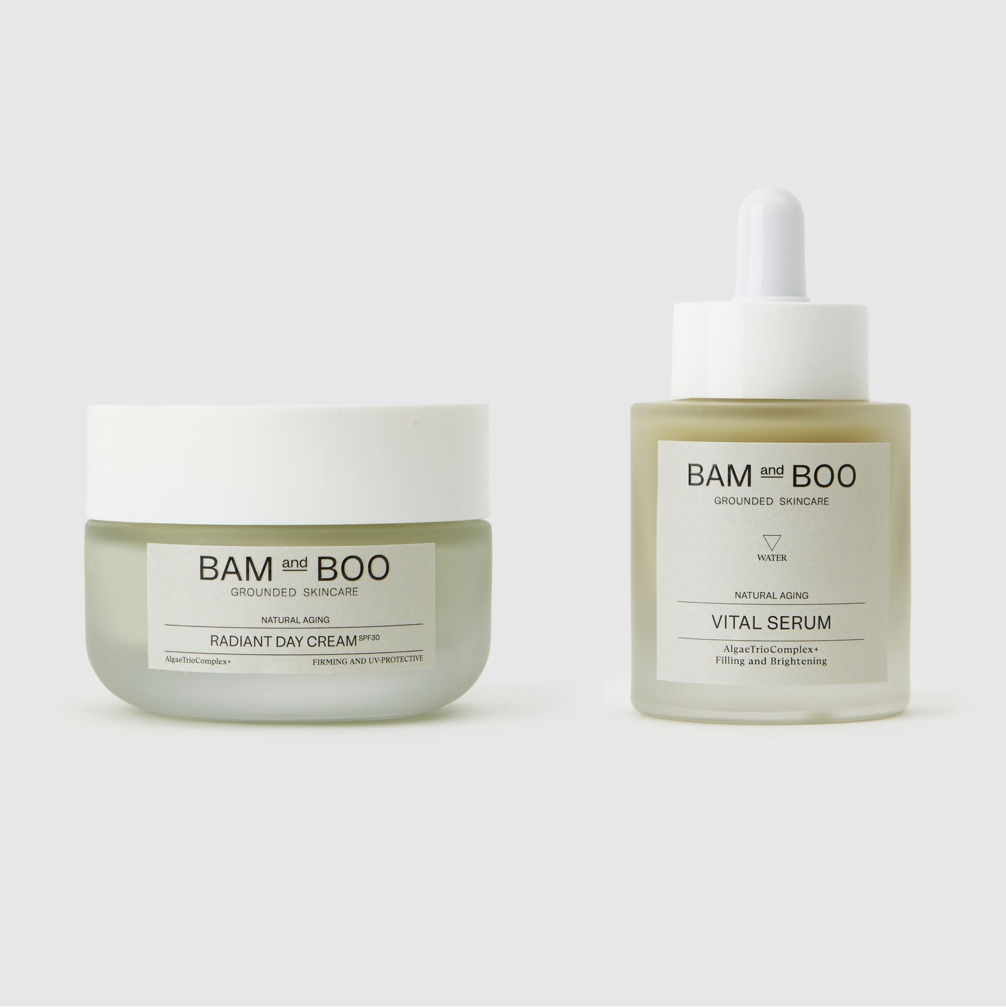 Radiant Cream and Vital Serum Set - BAMandBOO Grounded Skincare Azores